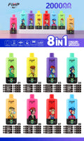 FIHP 8in1 200.000 szívásos vape  5% nikotin, 8 íz kombináció